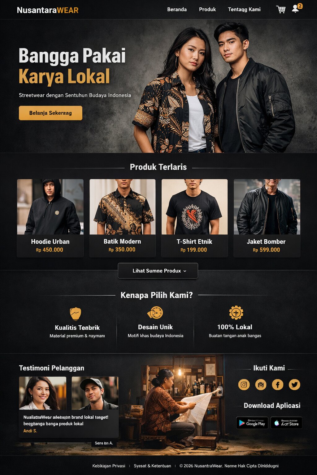 Website E-Commerce Fashion